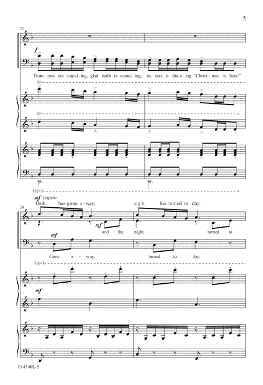 Bell Carol 4-Part scores gallery preview page 6