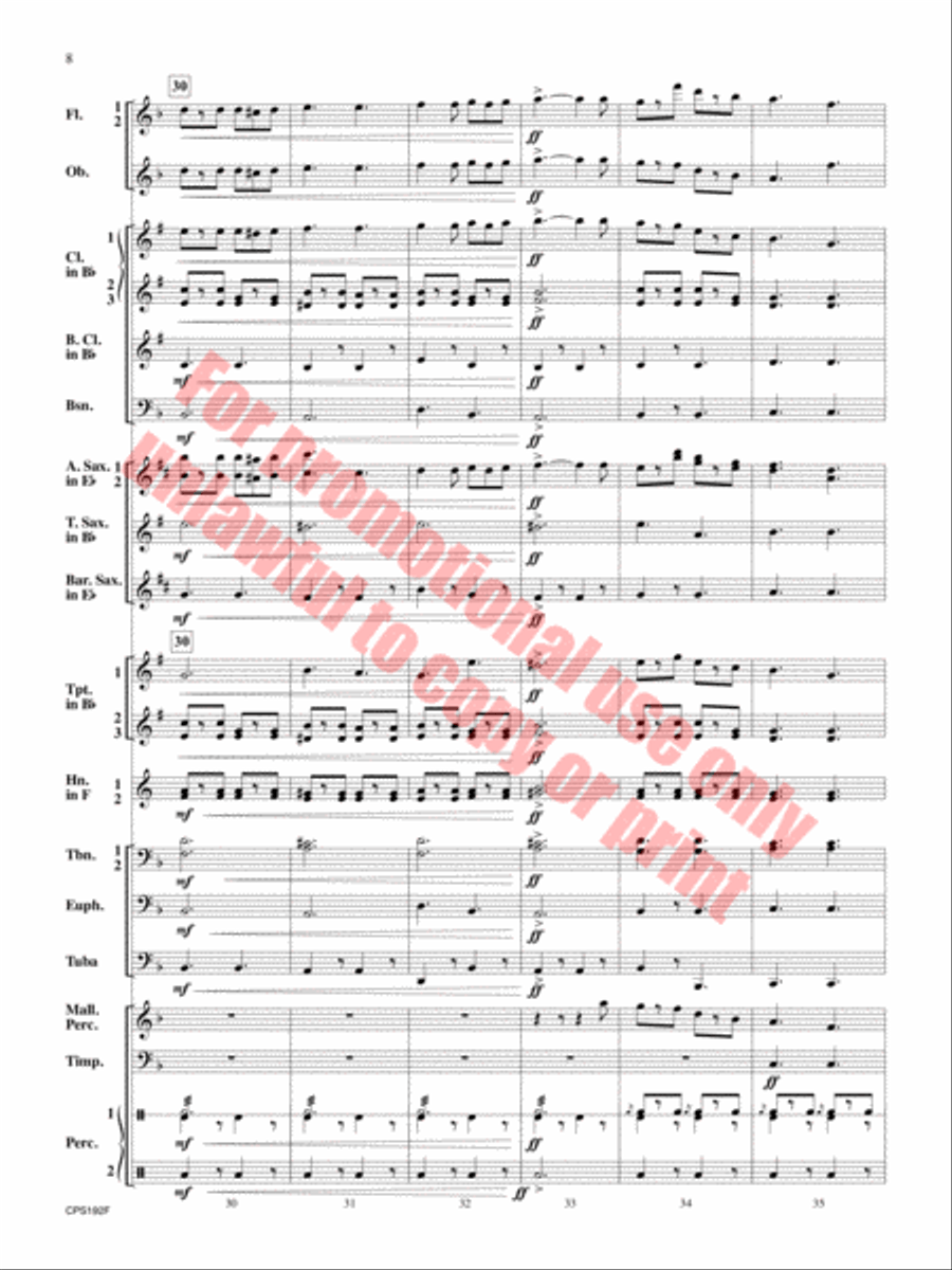 Liberty Bell Concert Band scores gallery preview page 9