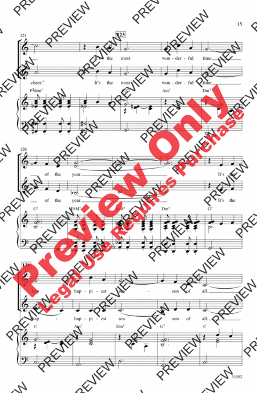 Christmas Pops Trio (A Medley) Women's Choir scores gallery preview page 15