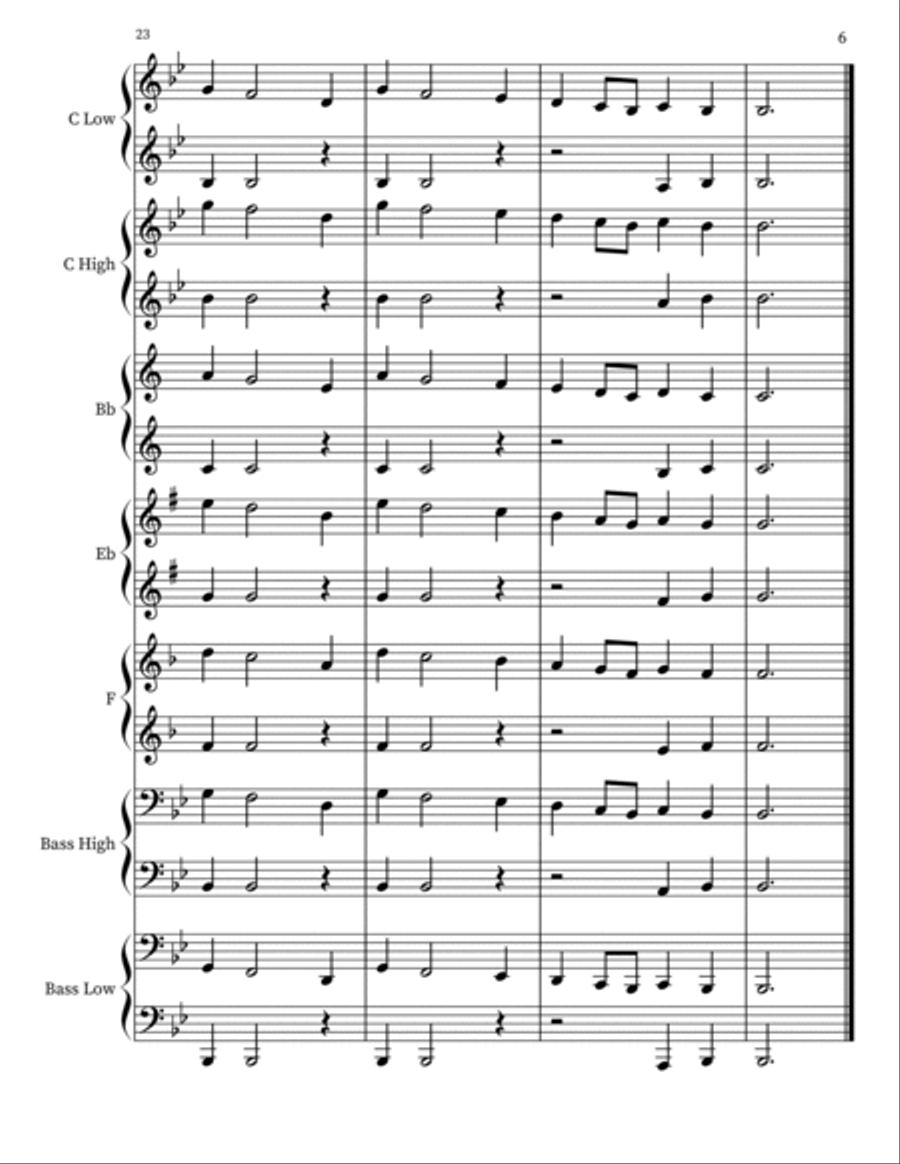 Spring Concert Band scores gallery preview page 6