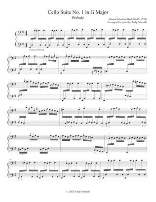 Bach Cello Suite Prelude Package