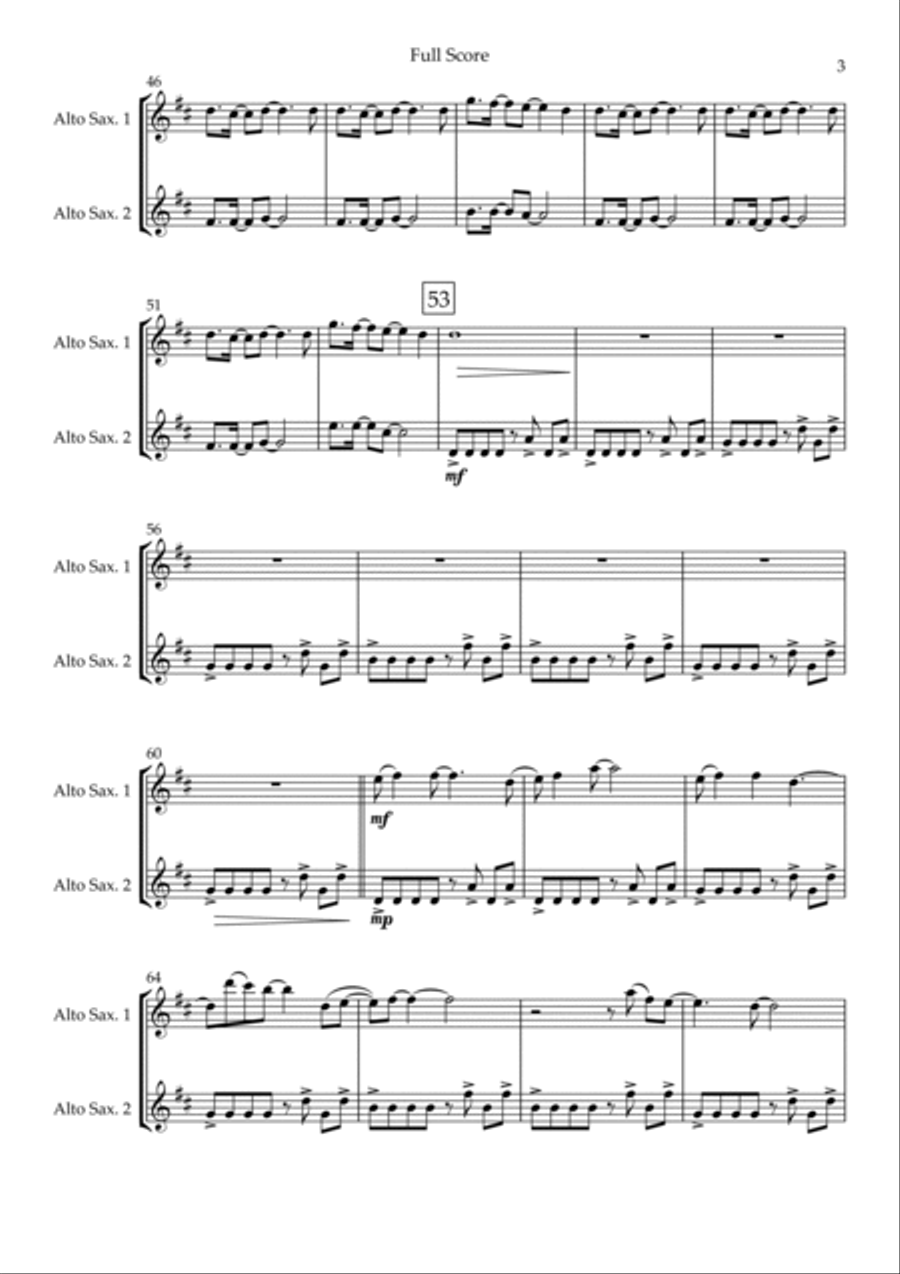 Without You Woodwind Duet scores gallery preview page 3