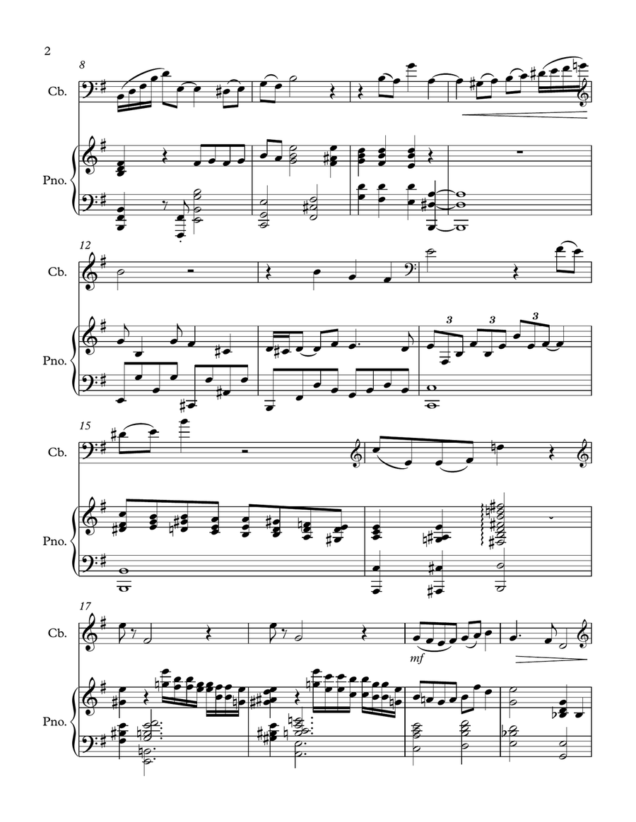 If Only Double Bass scores gallery preview page 4