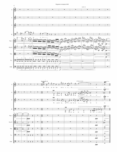 Requiem in tempore belli (Requiem in Time of War) for SATB choir and strings image number null