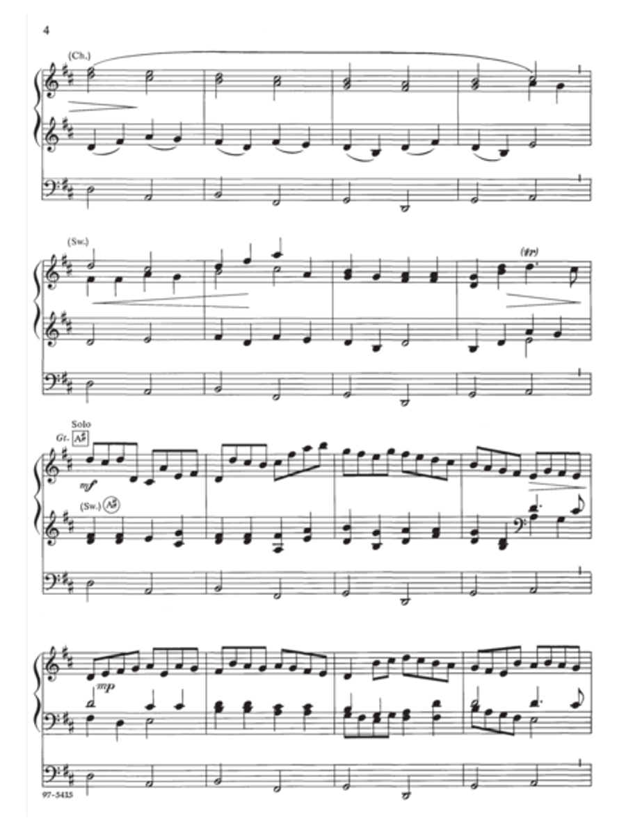 Canon in D / The Celebrated Canon (Organ) Organ scores gallery preview page 4