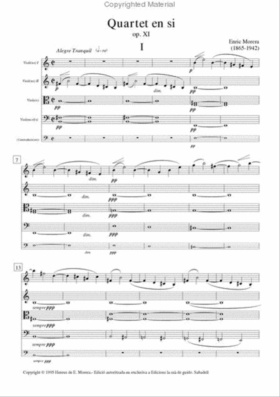 Quartet en si
