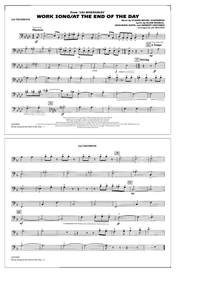 Work Song/At the End of the Day (Les Misérables) (arr. Jay Bocook) - 2nd Trombone