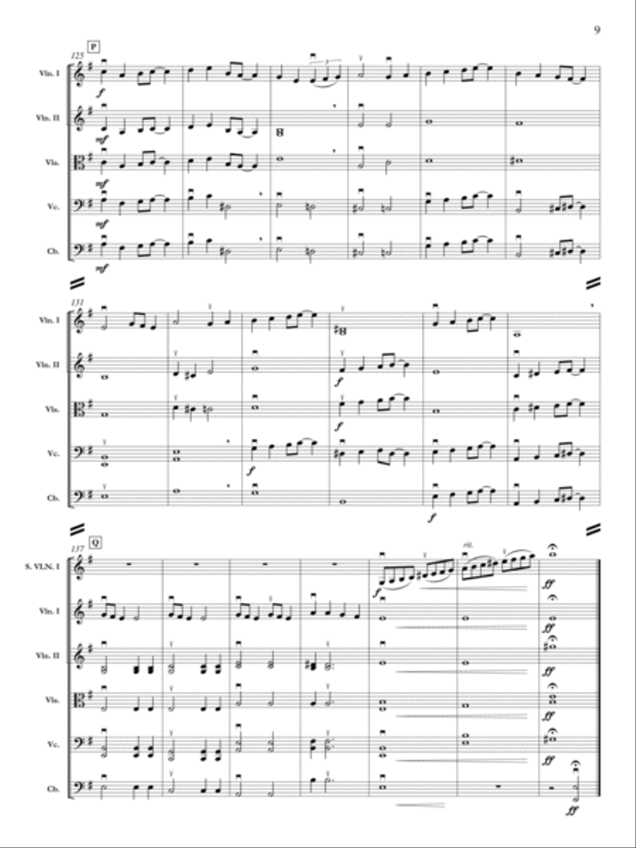 Fantasia on Two Christmas Themes Orchestra scores gallery preview page 10