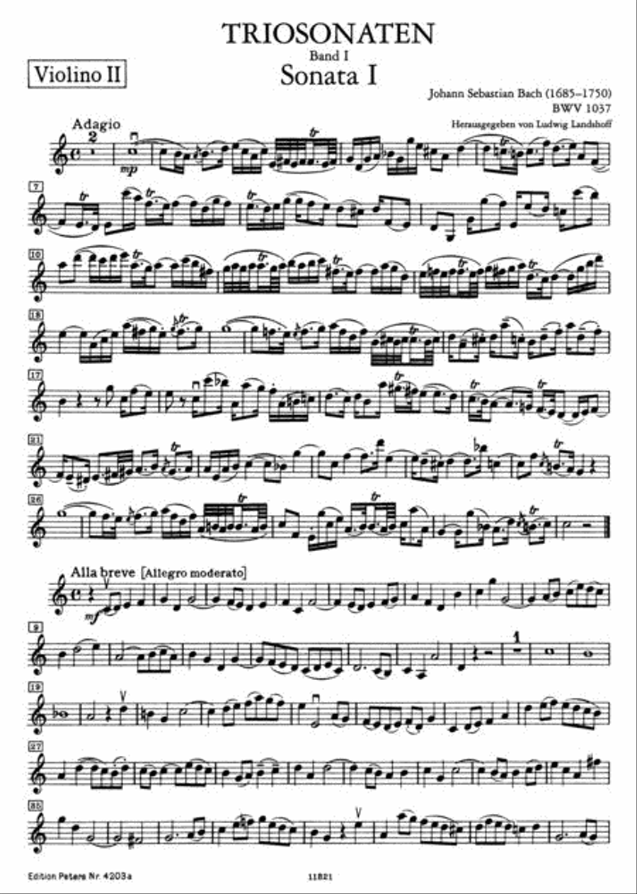 Complete Trio Sonatas - Volume 1 Flute scores gallery preview page 3