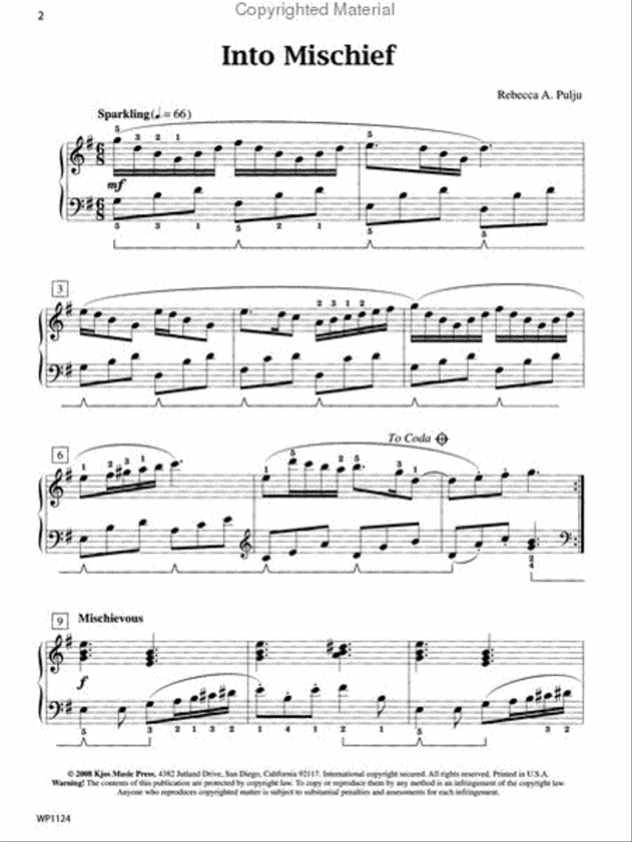 Into Mischief Piano Solo scores gallery preview page 2