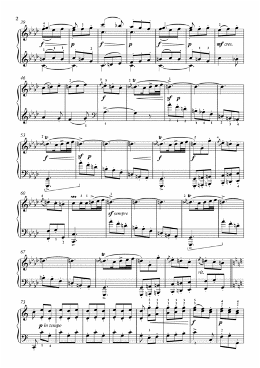 Scarlatti-Sonata in f-minor L.475 K.519(piano) Piano Solo scores gallery preview page 3