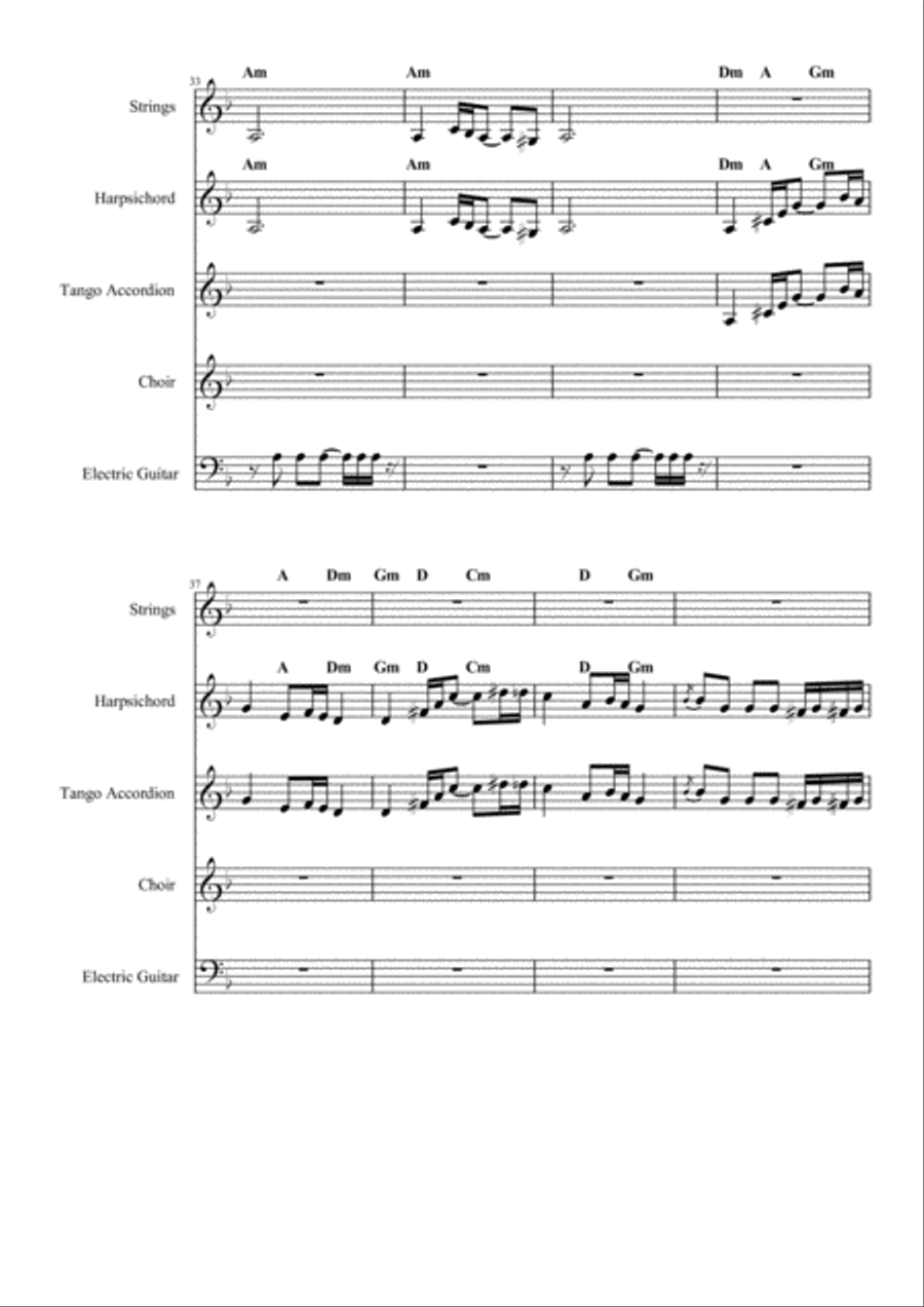 Antarctic Waltz Choir scores gallery preview page 5