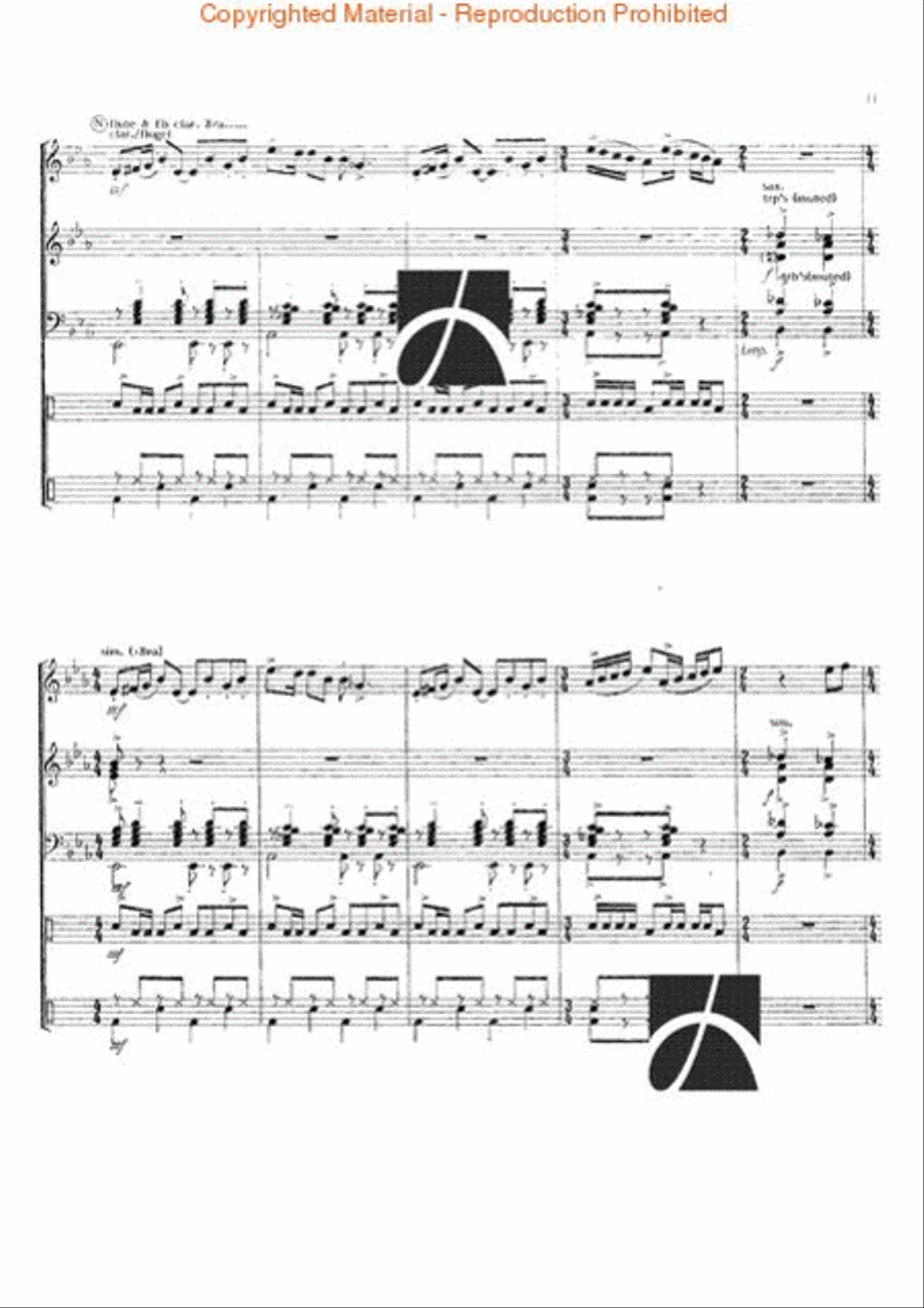 Oregon Concert Band scores gallery preview page 12