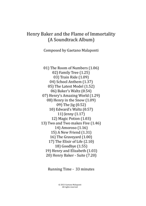 Henry Baker and the Flame of Immortality (A Soundtrack Album)