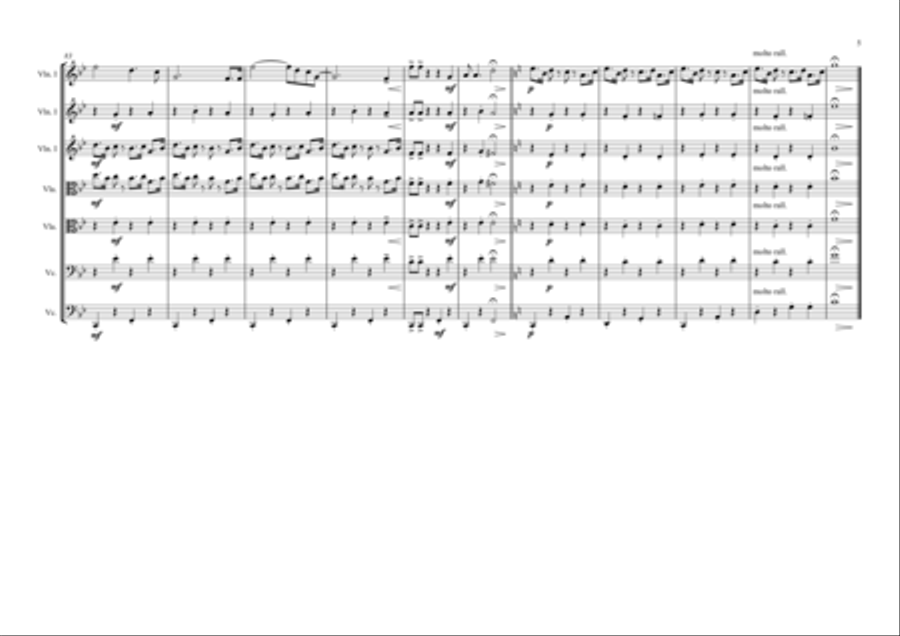 Singing In The Rain String Quintet scores gallery preview page 5