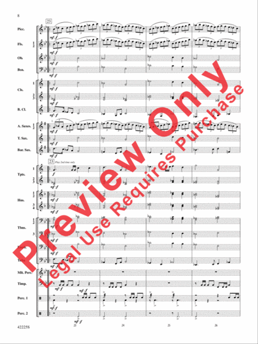 Mountain Strong Concert Band scores gallery preview page 8
