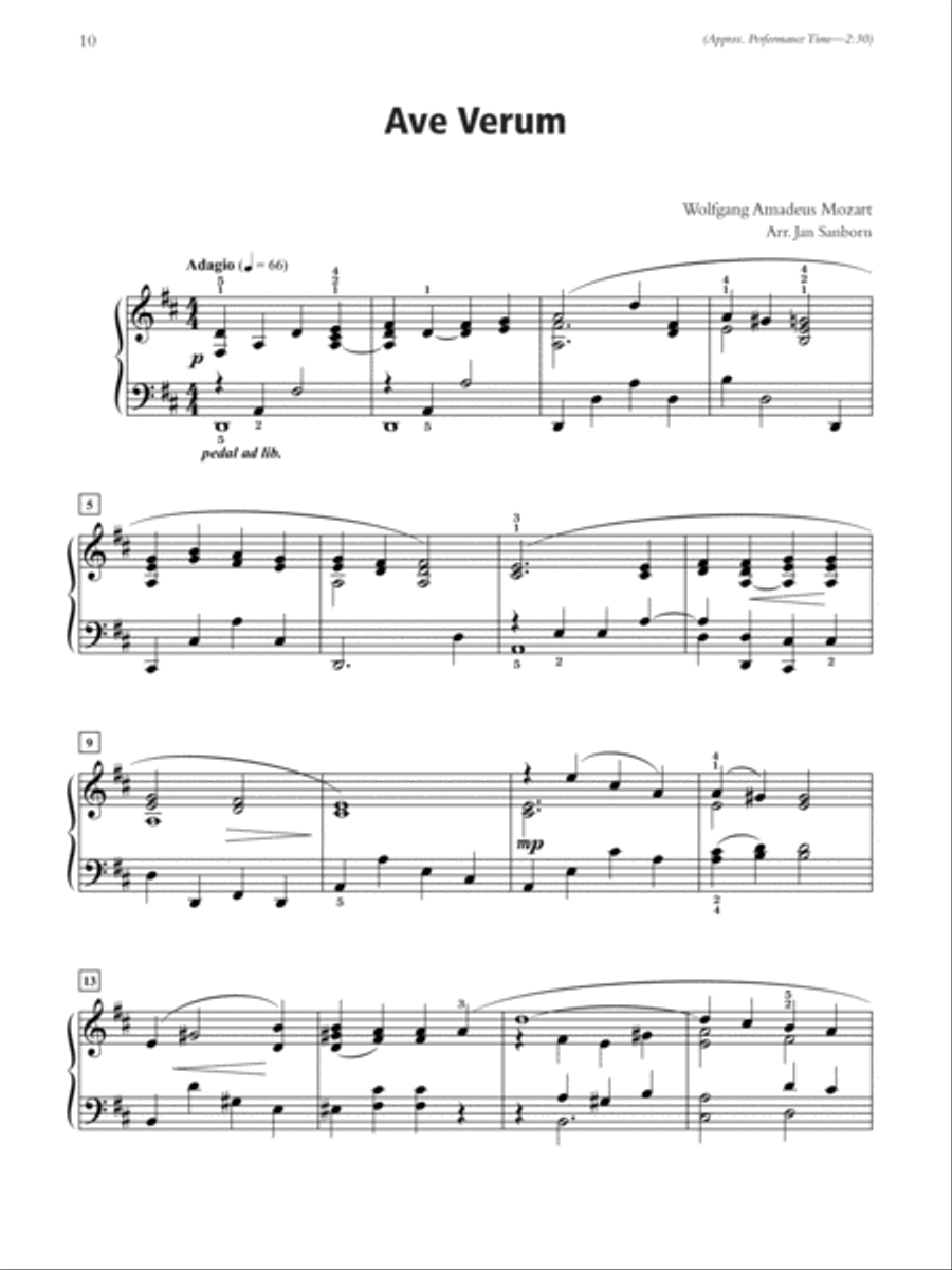 Piano Solos of Choral Favorites Piano Solo scores gallery preview page 3