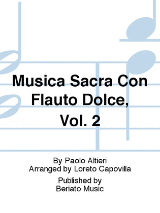 Musica Sacra Con Flauto Dolce, Vol. 2