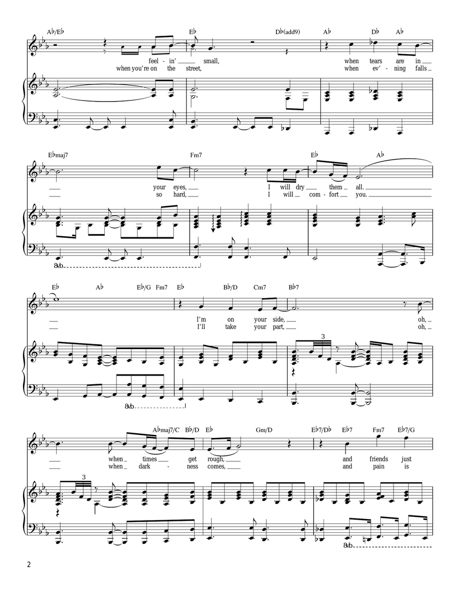 Bridge Over Troubled Water Acoustic Guitar scores gallery preview page 2