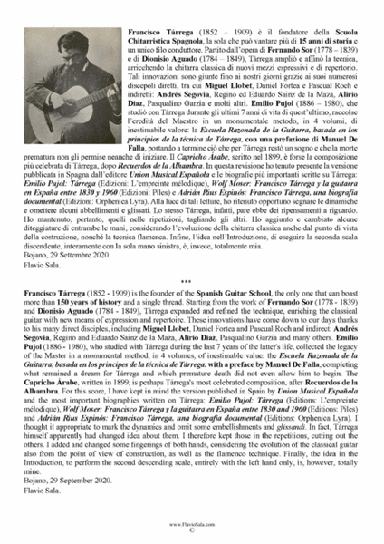 CAPRICHO ARABE for guitar by Tarrega - Rev. and fing. by Flavio Sala
