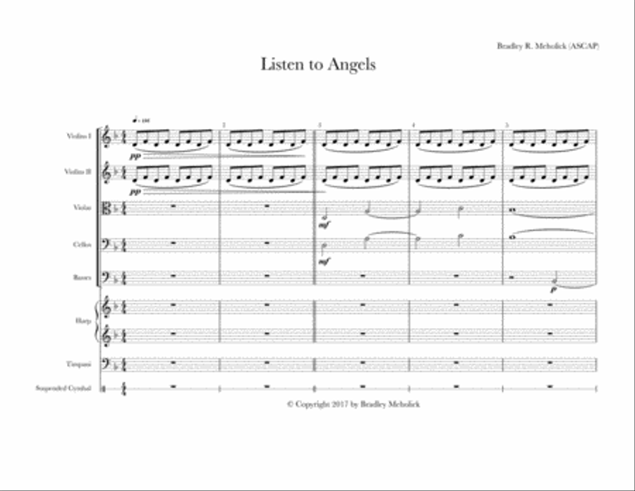 Listen To Angels String Orchestra scores gallery preview page 2