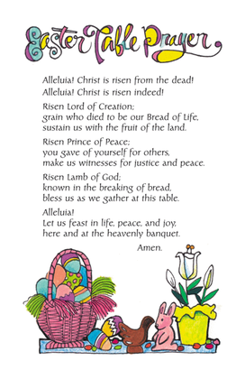 Prayer Card: Table Prayer for Easter