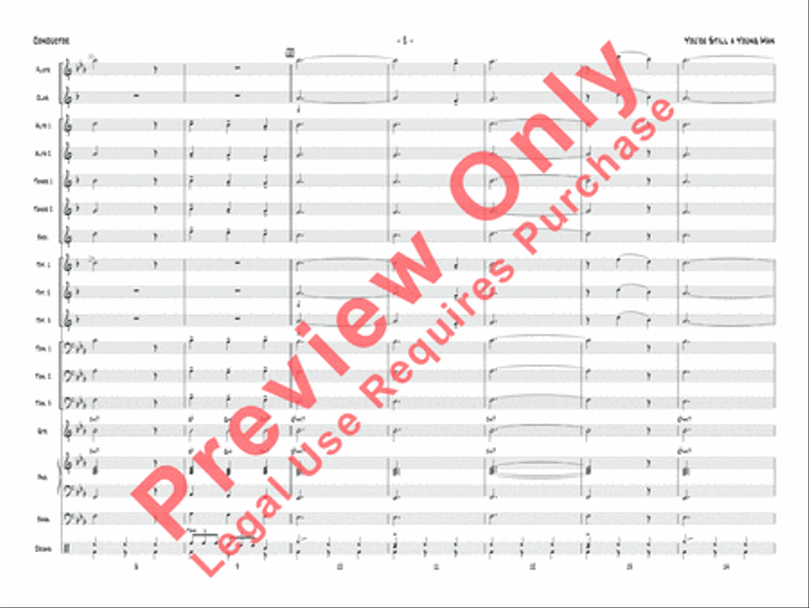You're Still a Young Man Jazz Ensemble scores gallery preview page 3