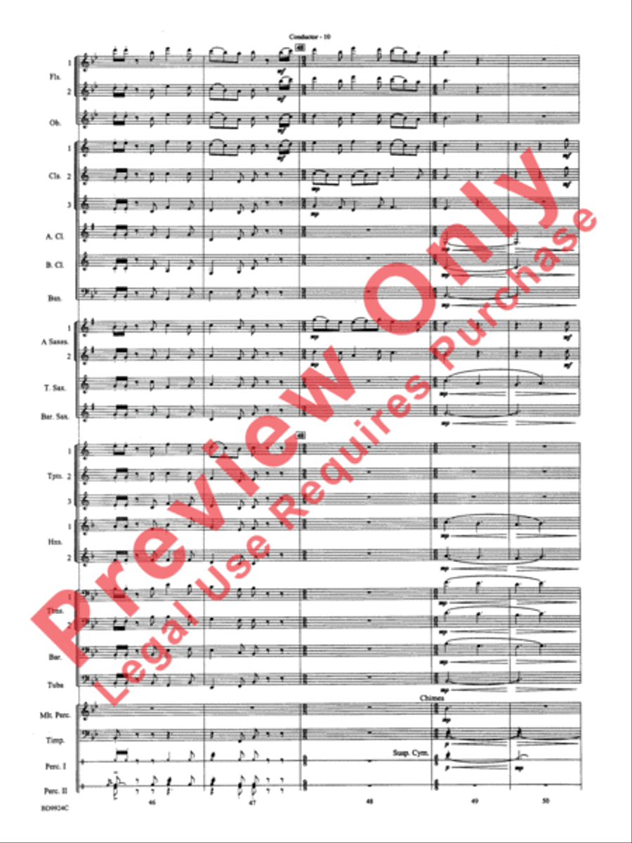 A Vaughan Williams Christmas Concert Band scores gallery preview page 12