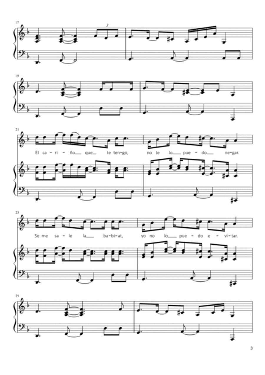 Chan Chan (chan Chan Son) Voice scores gallery preview page 3