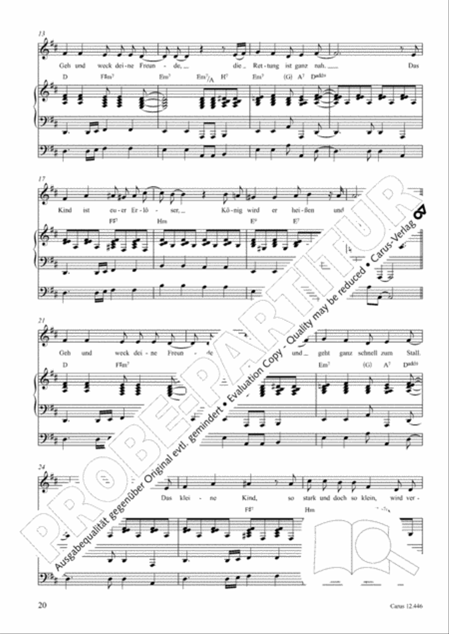 Die Freude dieser Zeit Children's Choir scores gallery preview page 21