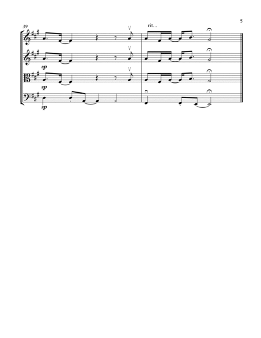Heaven String Quartet scores gallery preview page 5