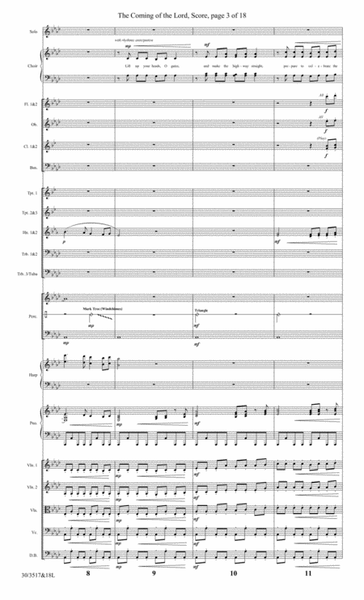 The Coming of the Lord - Orchestral Score and Parts