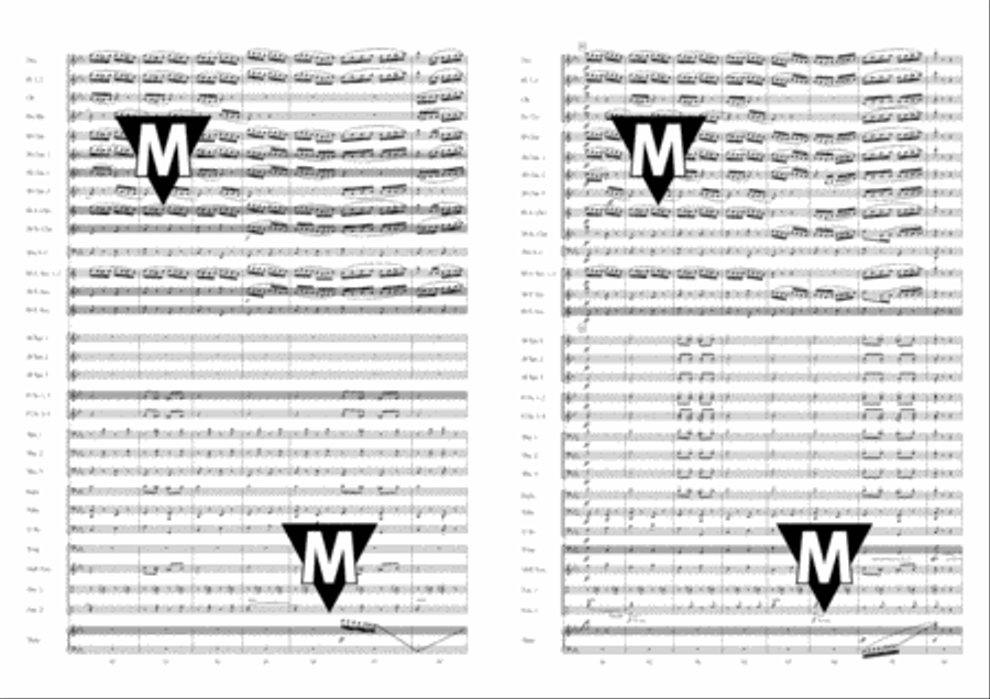 Old Russian Romances Concert Band scores gallery preview page 20
