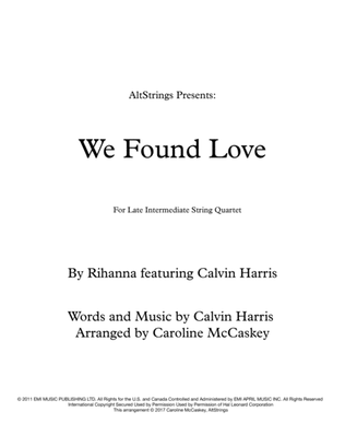 We Found Love