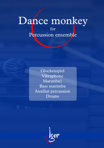 Dance Monkey - Tones and I - Percussion ensemble image number null