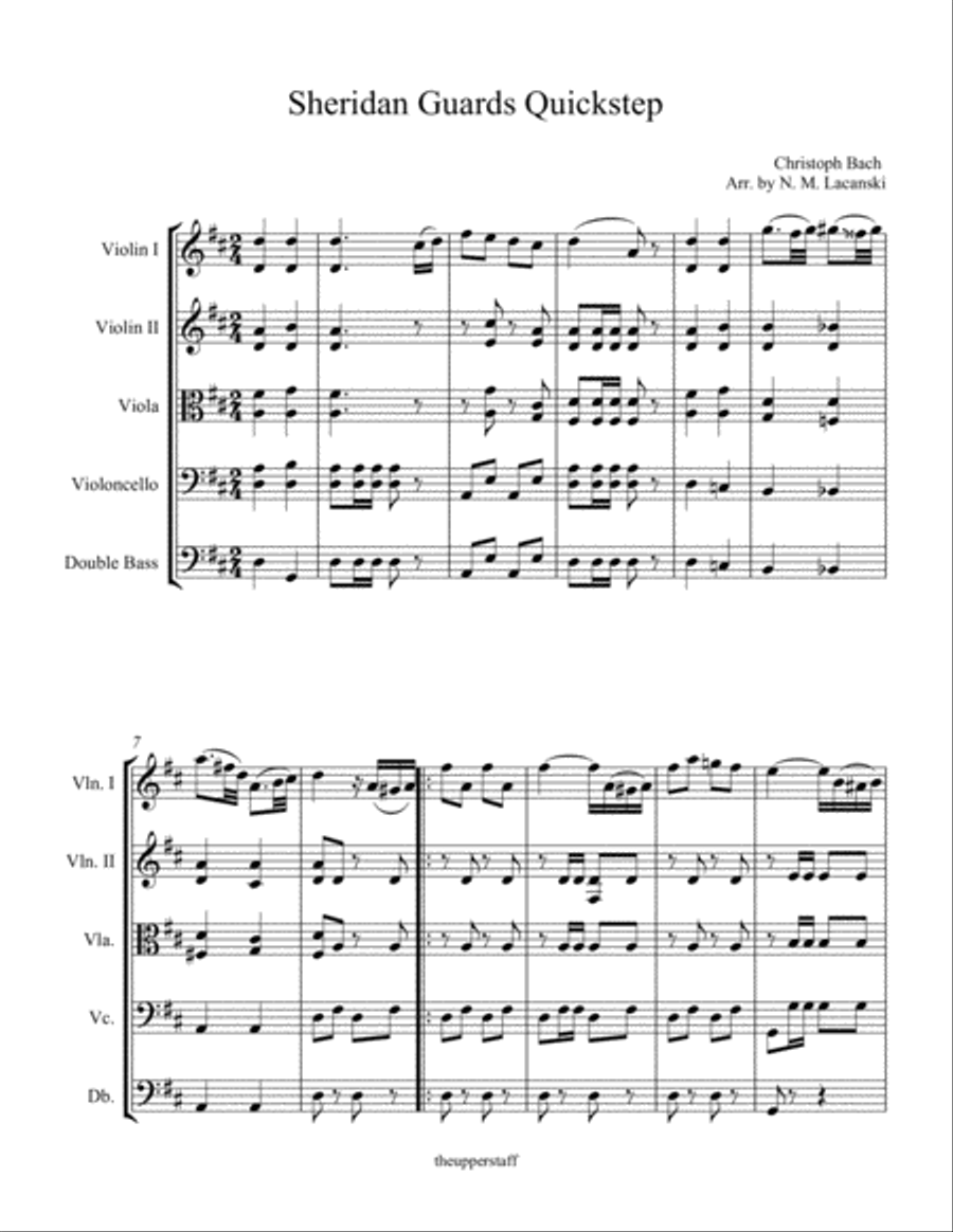 Sheridan Guards Quickstep String Orchestra scores gallery preview page 2