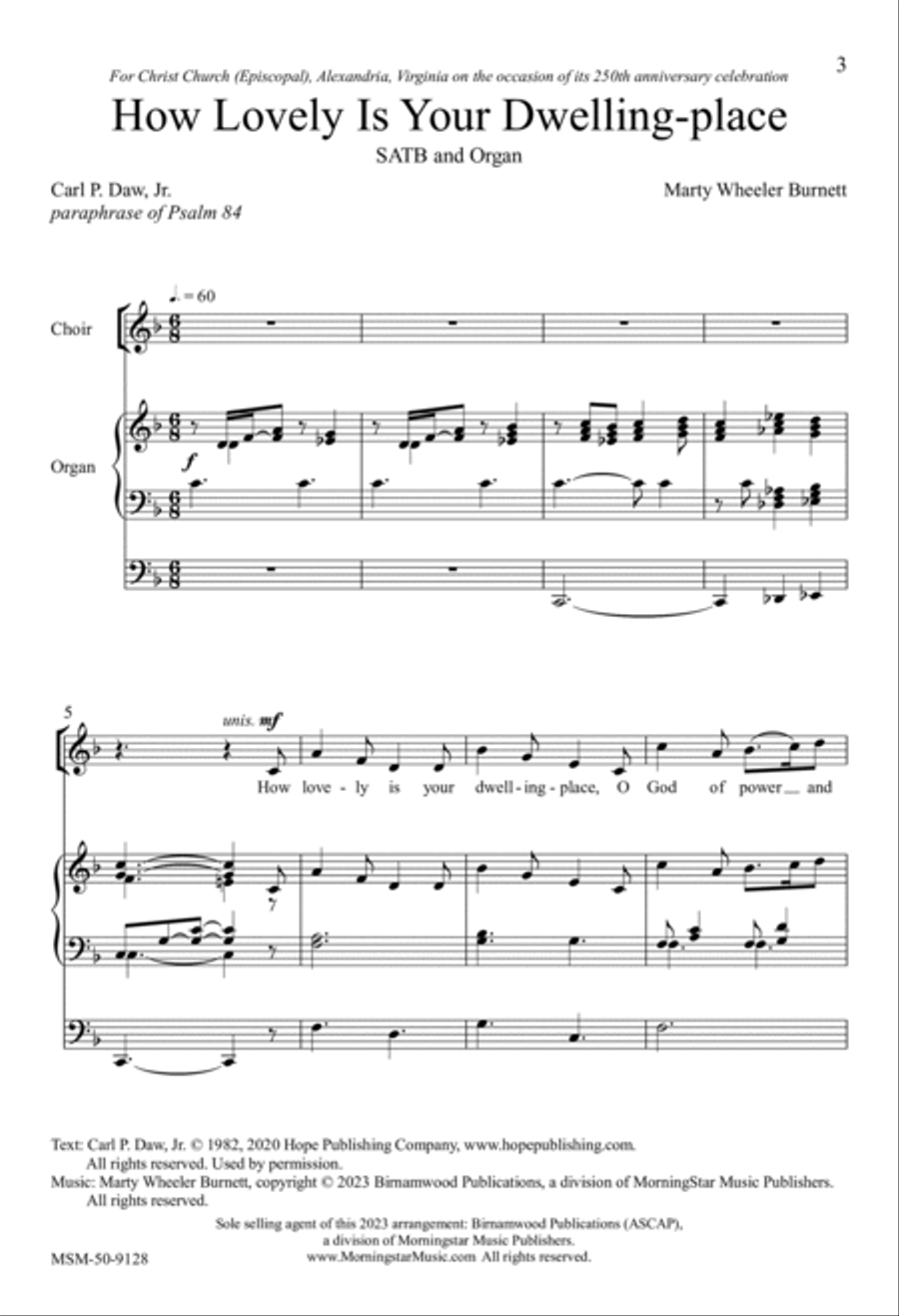 How Lovely Is Your Dwelling-place 4-Part scores gallery preview page 3