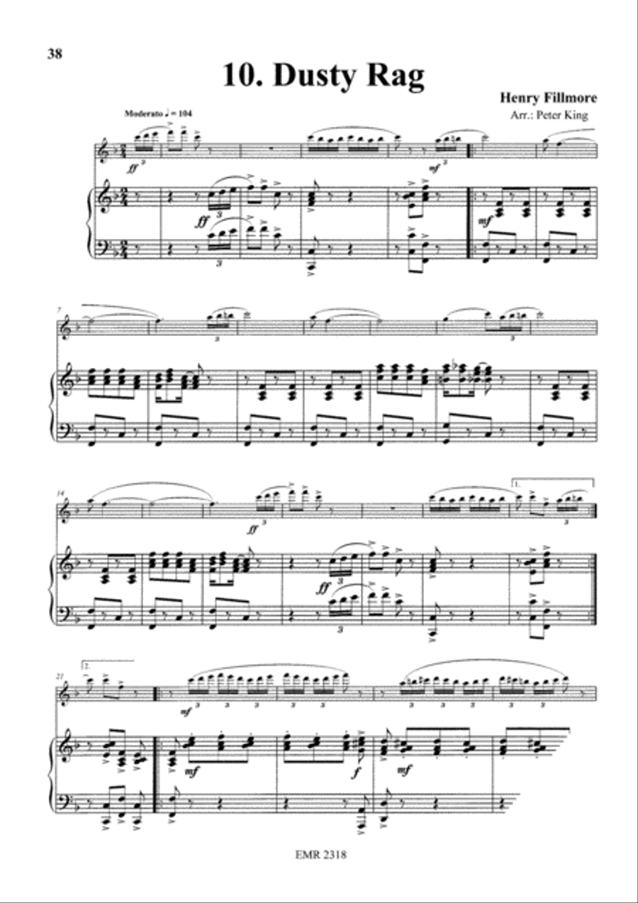 15 Rags Flute Solo scores gallery preview page 12