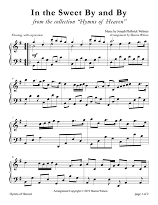 In the Sweet By and By (LARGE PRINT Piano Solo)