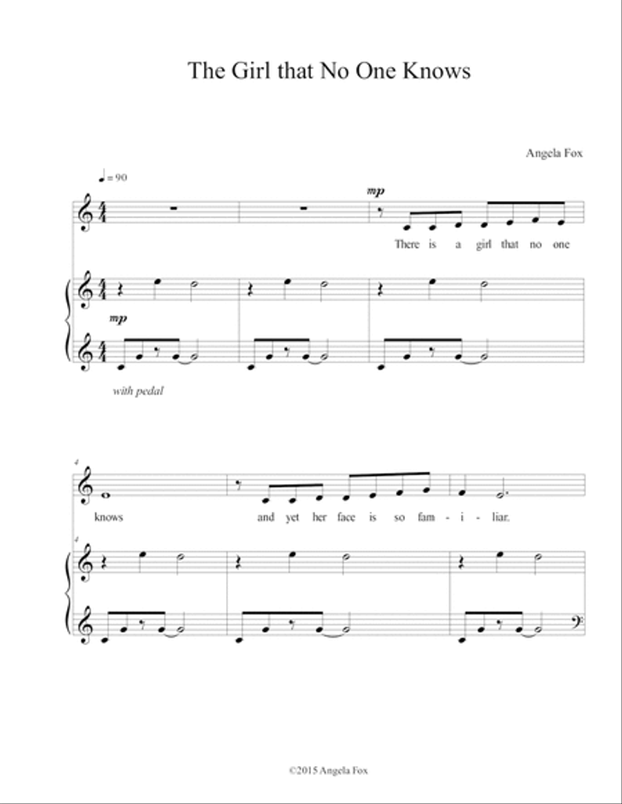 The Girl That No One Knows SA scores gallery preview page 2