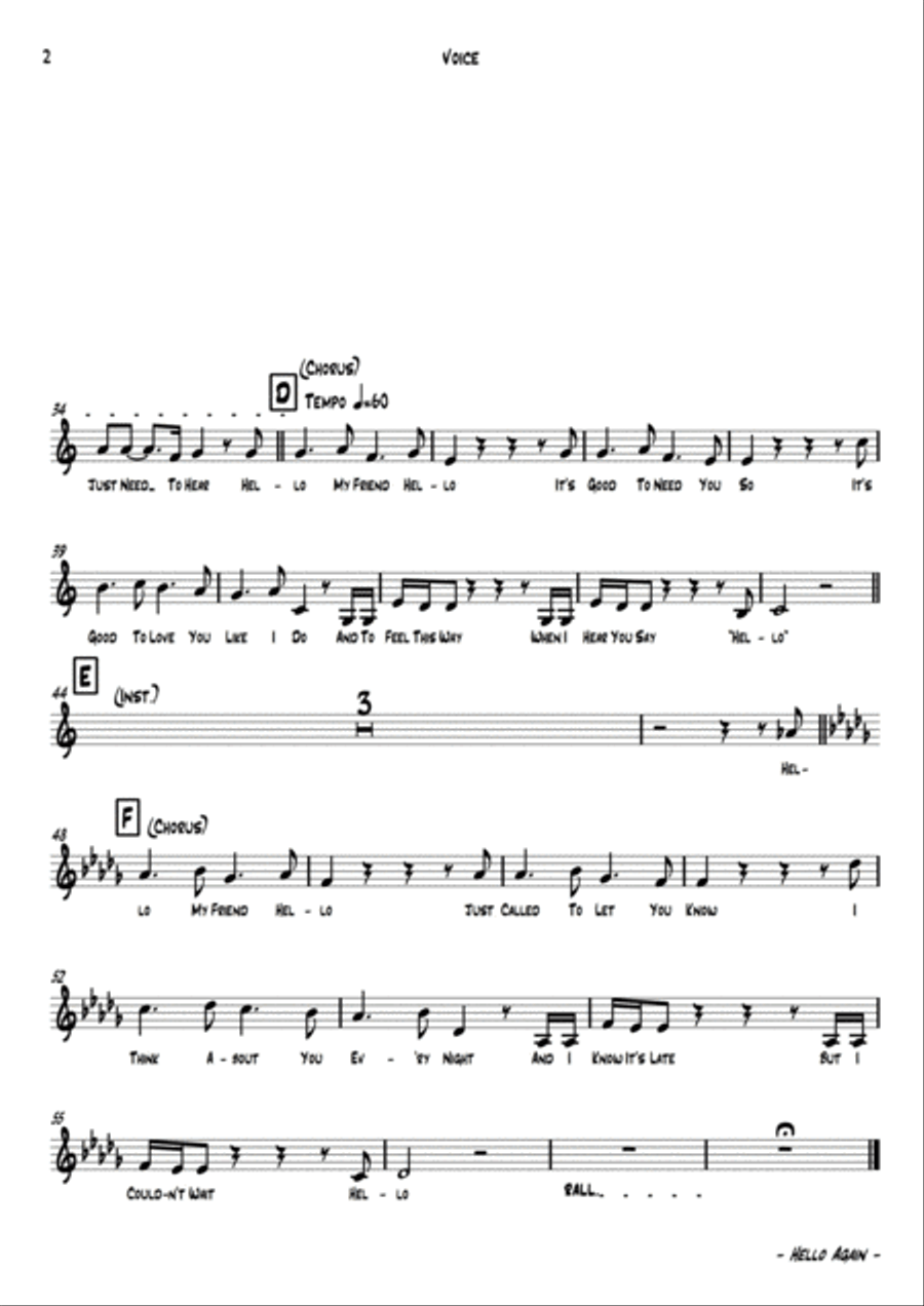 Hello Again Small Ensemble scores gallery preview page 3