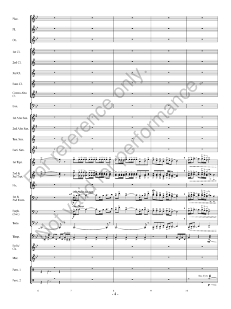 Into The Sunset Concert Band scores gallery preview page 5