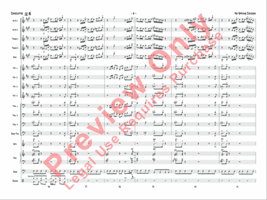 No Spring Chicken Jazz Ensemble scores gallery preview page 9