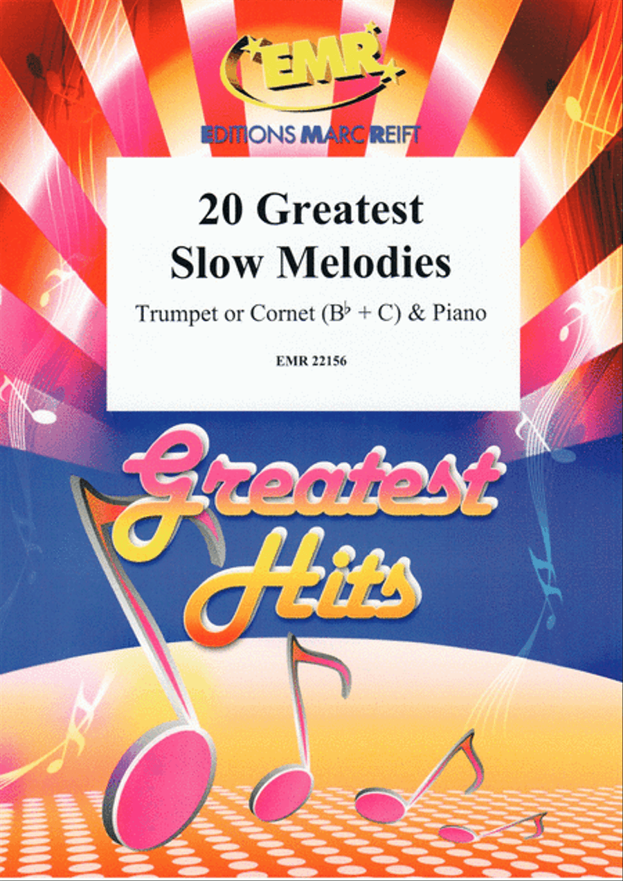 20 Greatest Slow Melodies Cornet scores gallery preview page 1