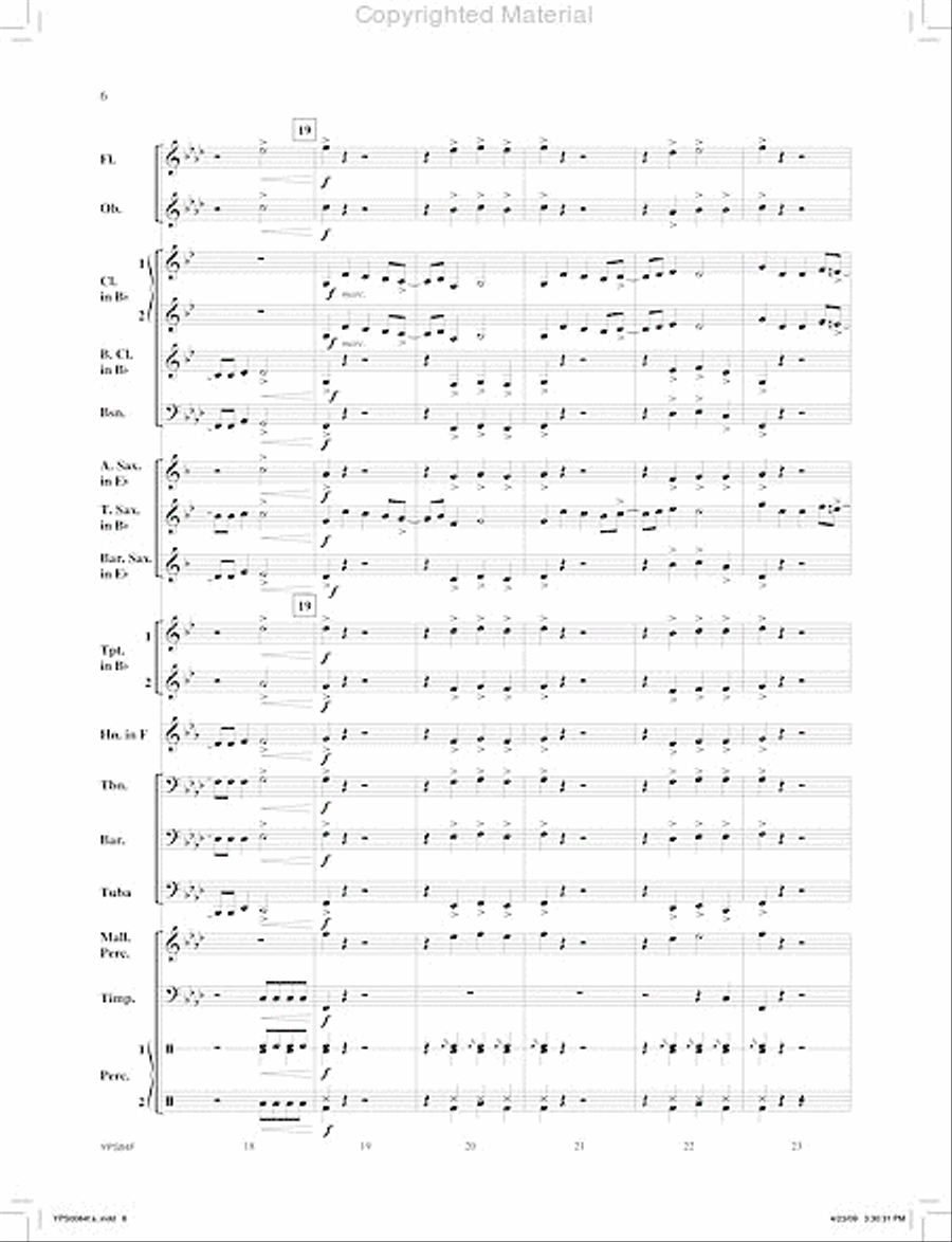 Zodiac Concert Band scores gallery preview page 7