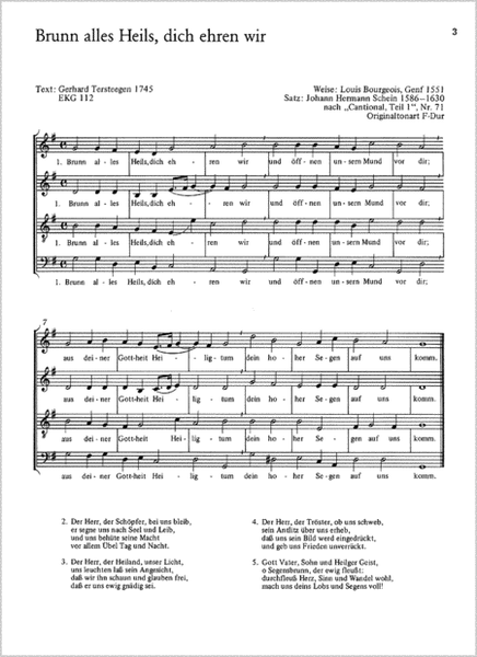 Geistliche Chormusik zum Sonntag Trinitatis