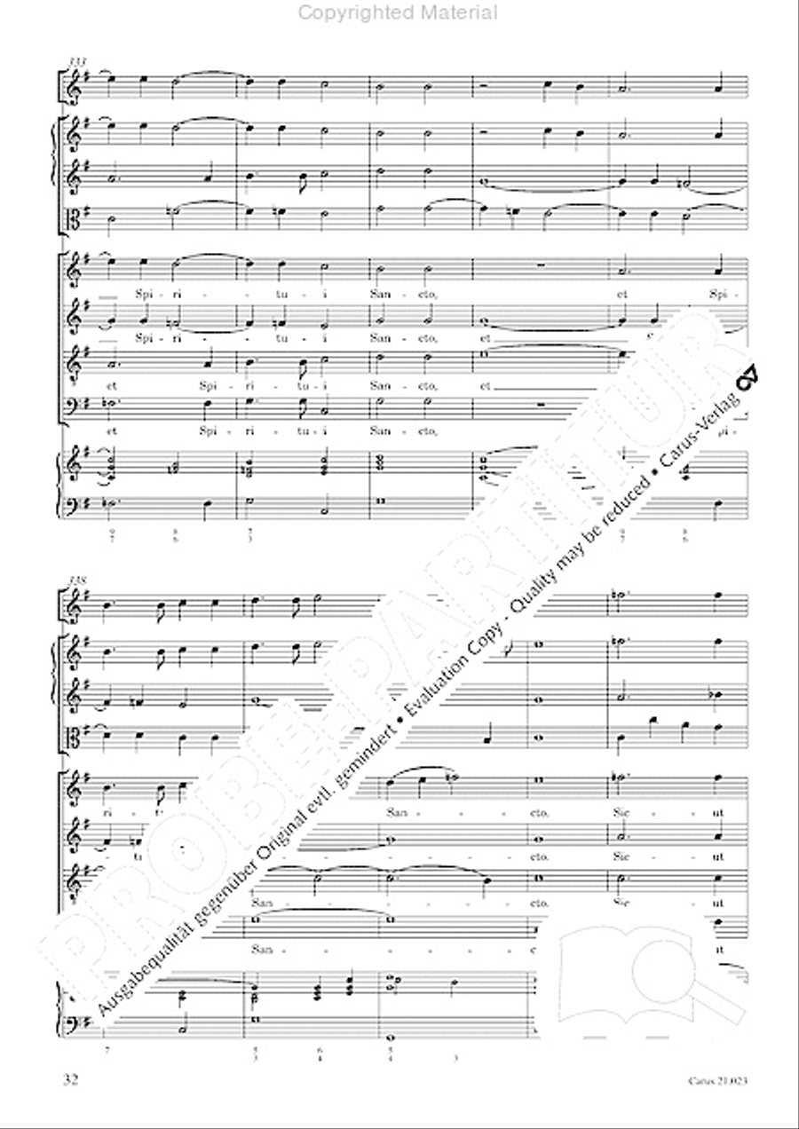 Magnificat in G SATTB scores gallery preview page 34