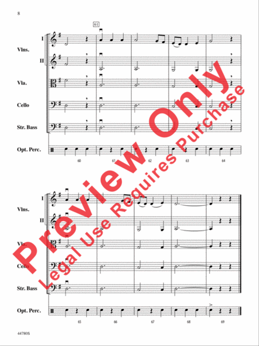 Medieval Dance String Orchestra scores gallery preview page 17