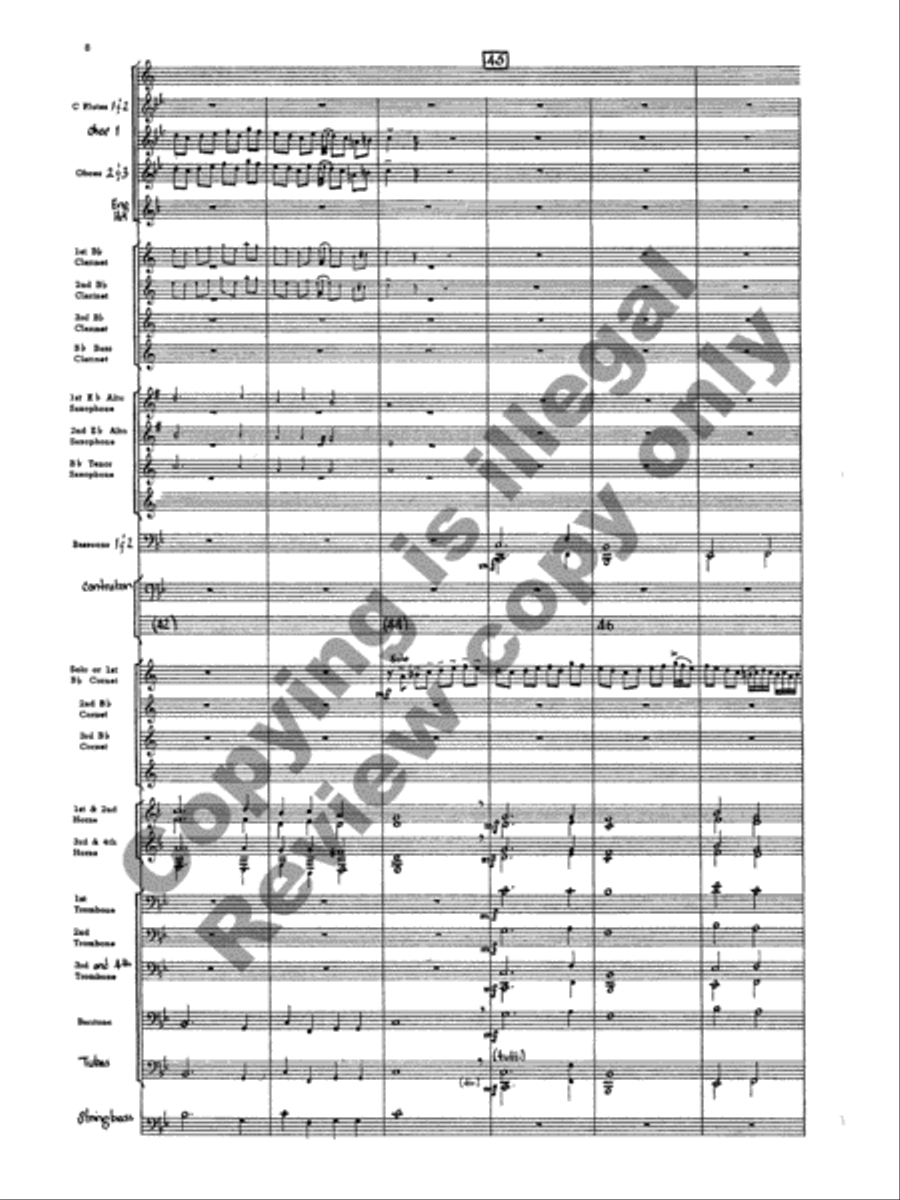 Ballo del granduca Concert Band scores gallery preview page 11
