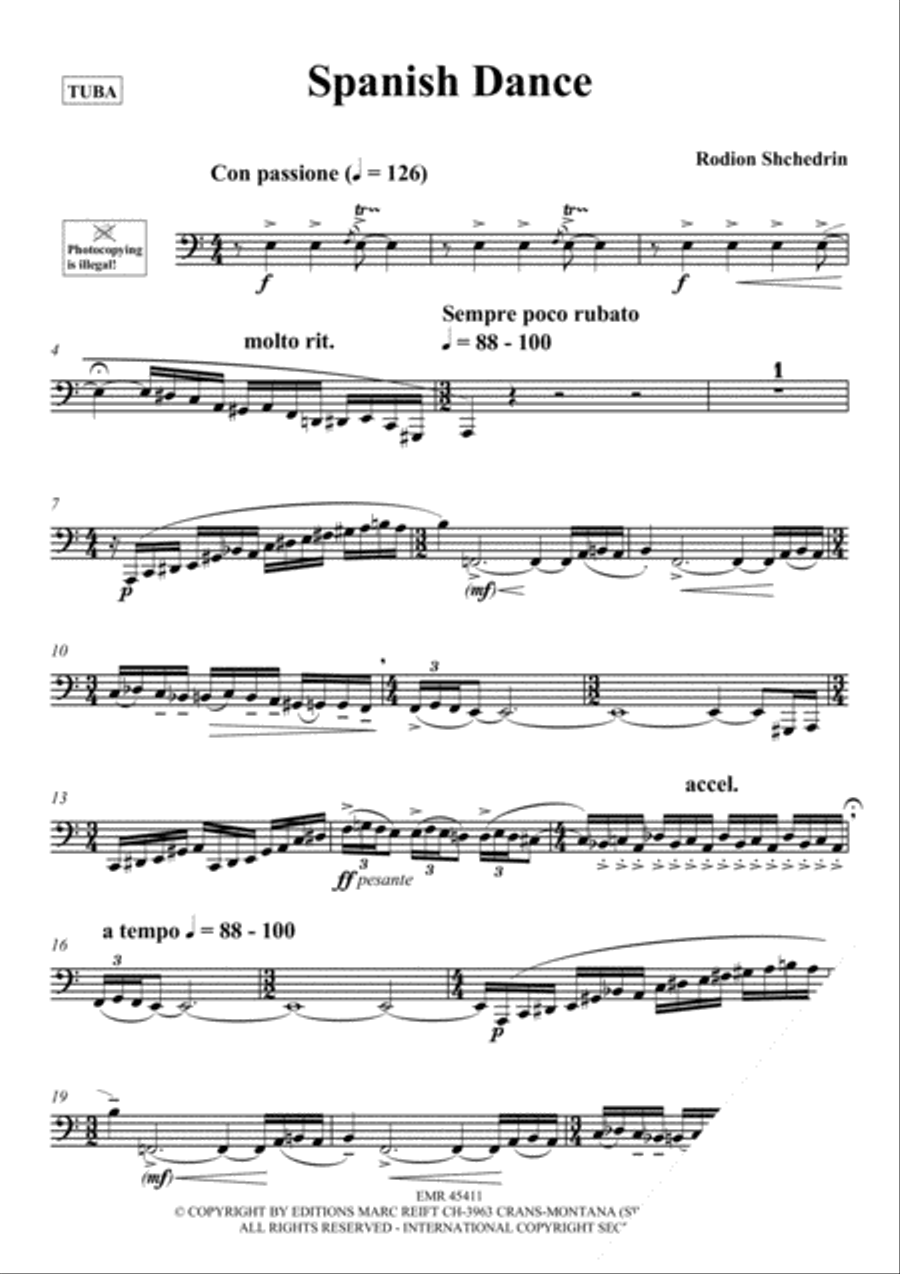 Spanish Dance Tuba scores gallery preview page 3